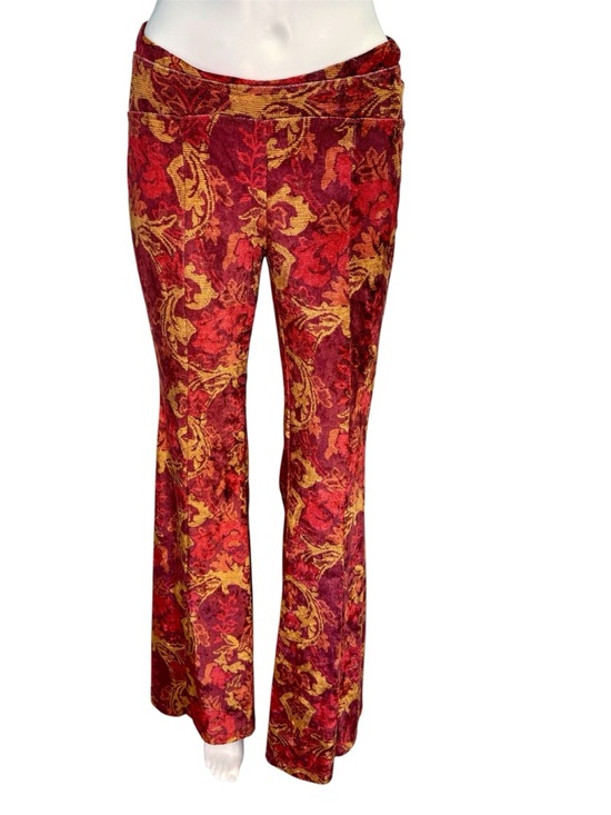 Free People Pants - Free People Hold Me Closer Flared Bell Bottom Pant Small Velvet Flame Combo